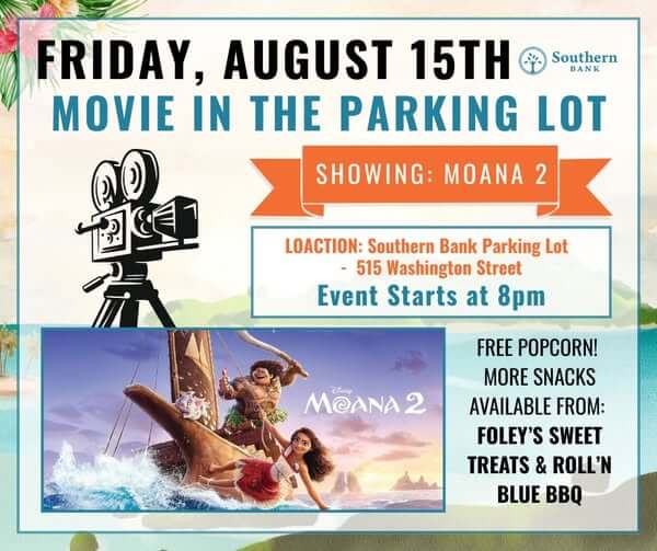 Outdoor Movie Night with Southern Bank (Moana 2)
