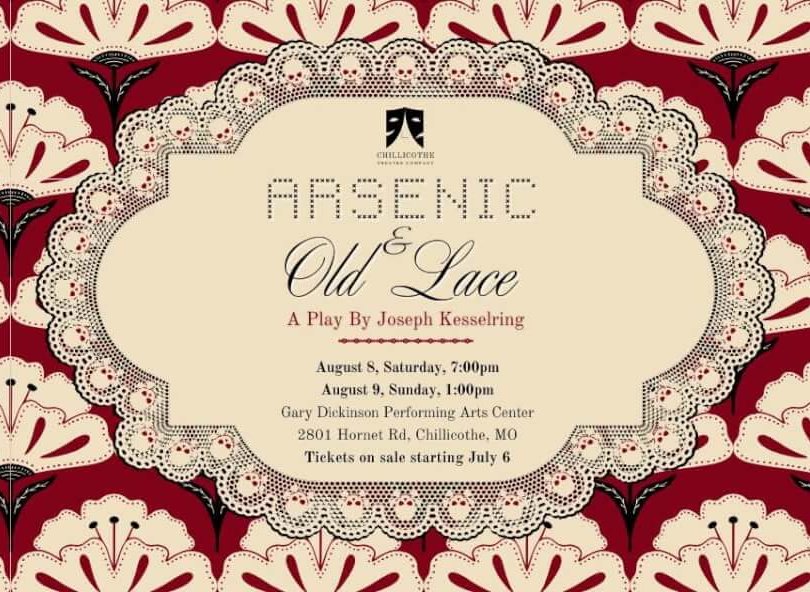 Image for Arsenic & Old Lace by Chillicothe Theatre Group @ Gary Dickinson Performing Arts Center - Visit Chillicothe: Arsenic e1784223590649